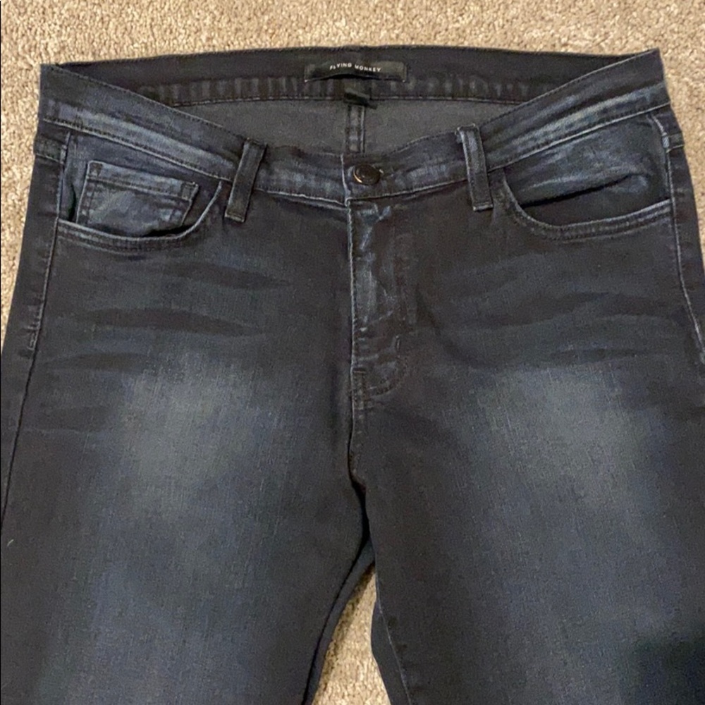 Flying monkey low rise skinny jeans